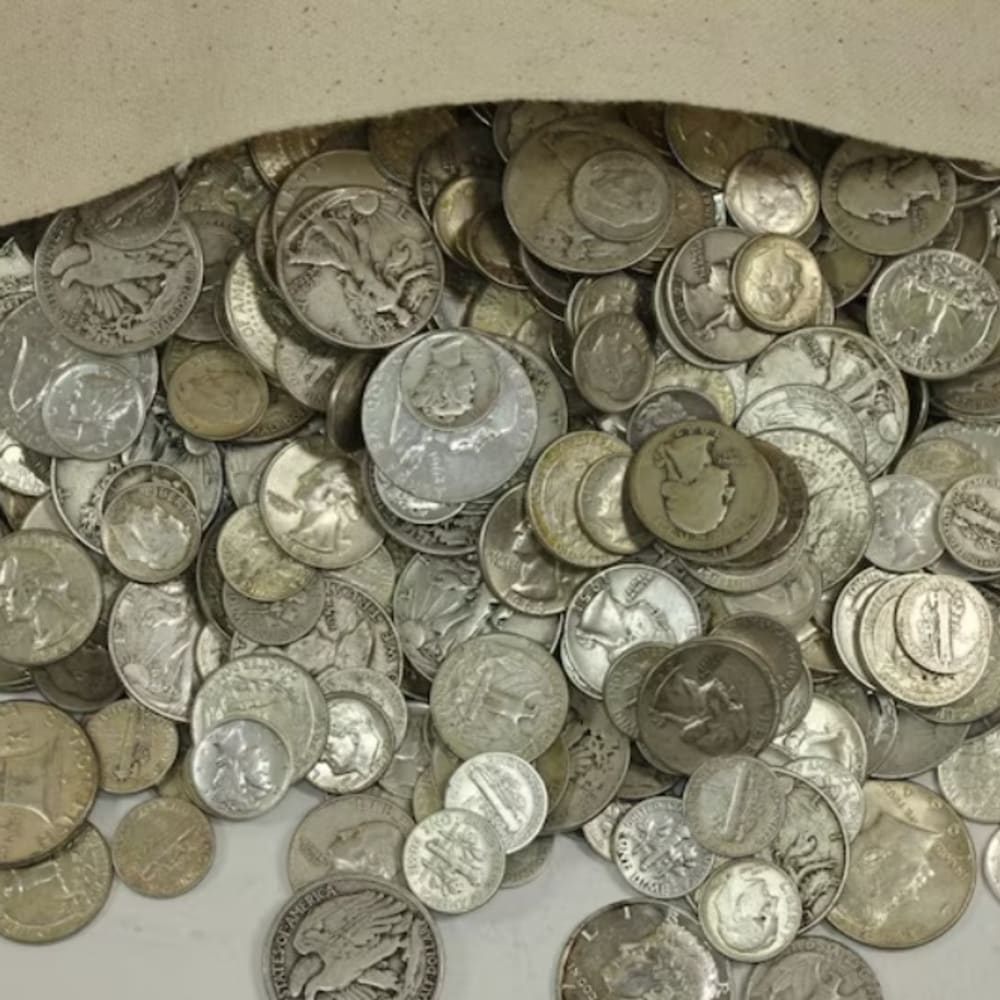 1.00 Face Value Junk Silver U.S. Coins NO NICKELS Legible Dates No Slicks or Major Damage 90 Percent Silver